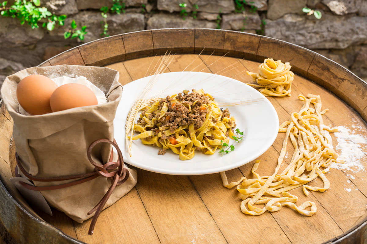 Tagliatelle al ragù di Chianina